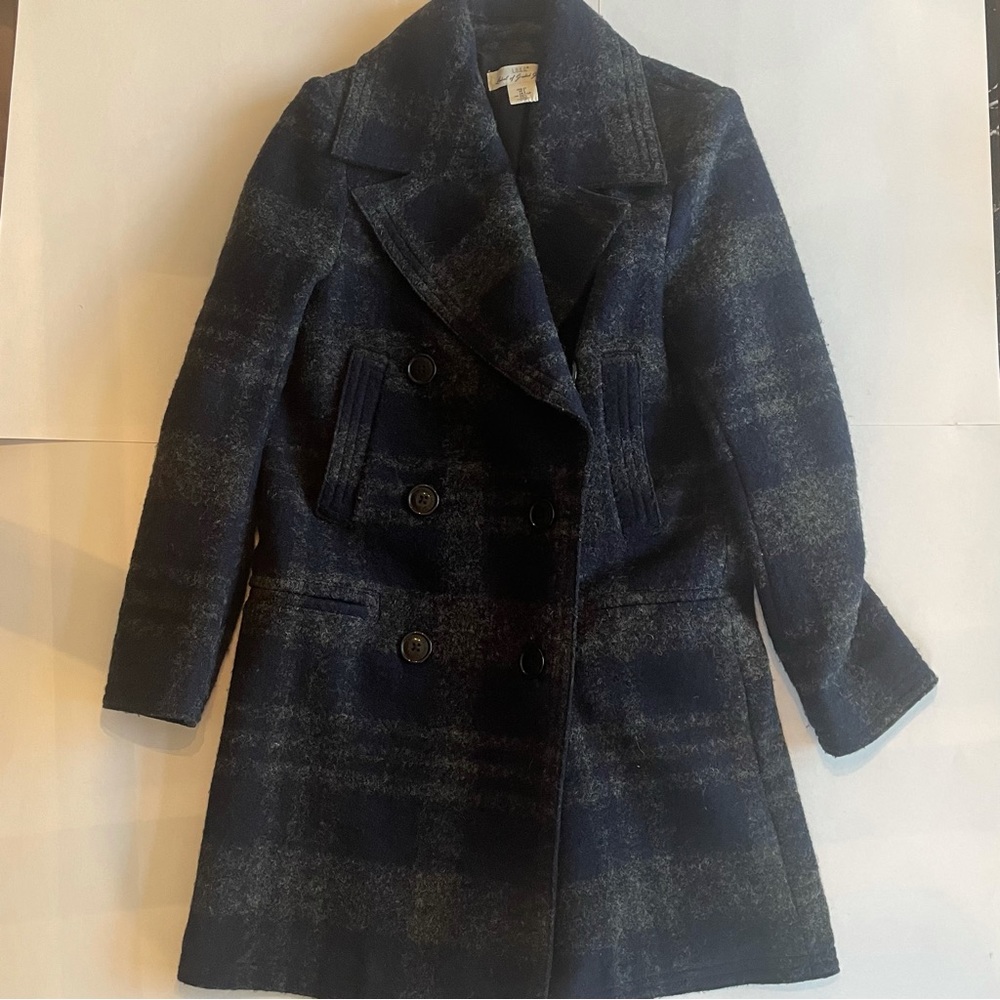 L.O.G.G. By H & M Women’s Wool Blend Double Breasted Pea Coat size 2